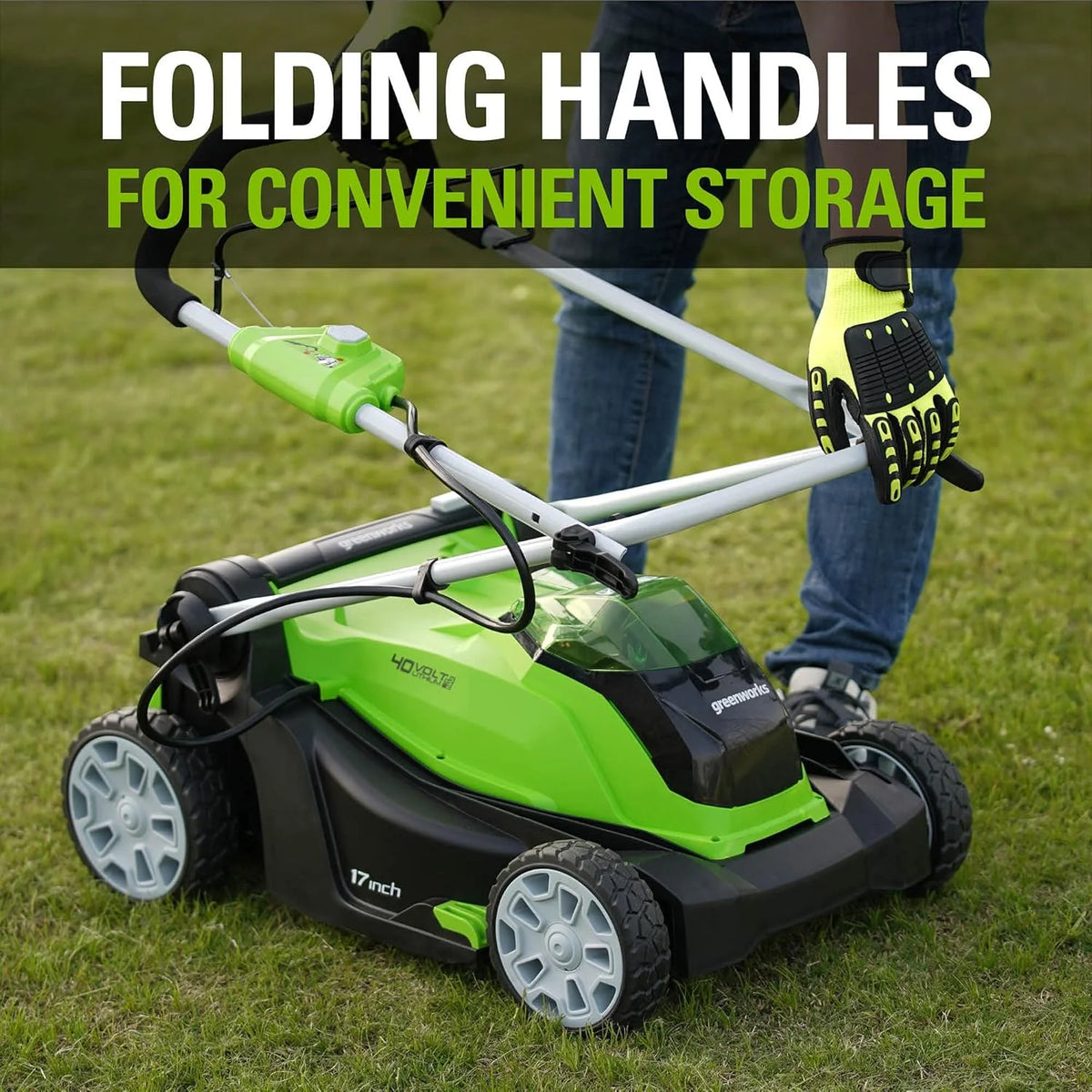 40V 17 Cordless (Push) Lawn Mower (75+ Compatible Tools). 4.0Ah Battery and Charger Included