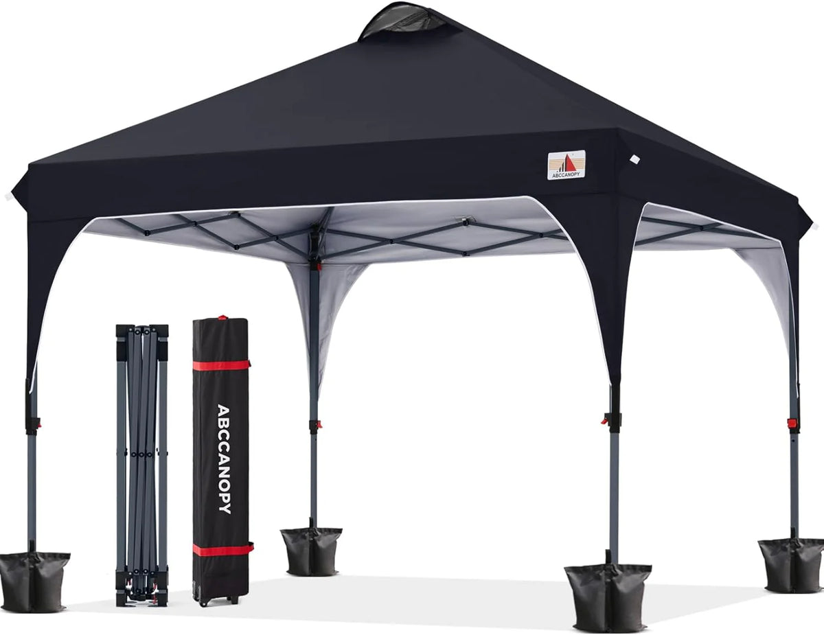 Outdoor retractable sunshade tent (10x10) camping sun shelter series. grey version