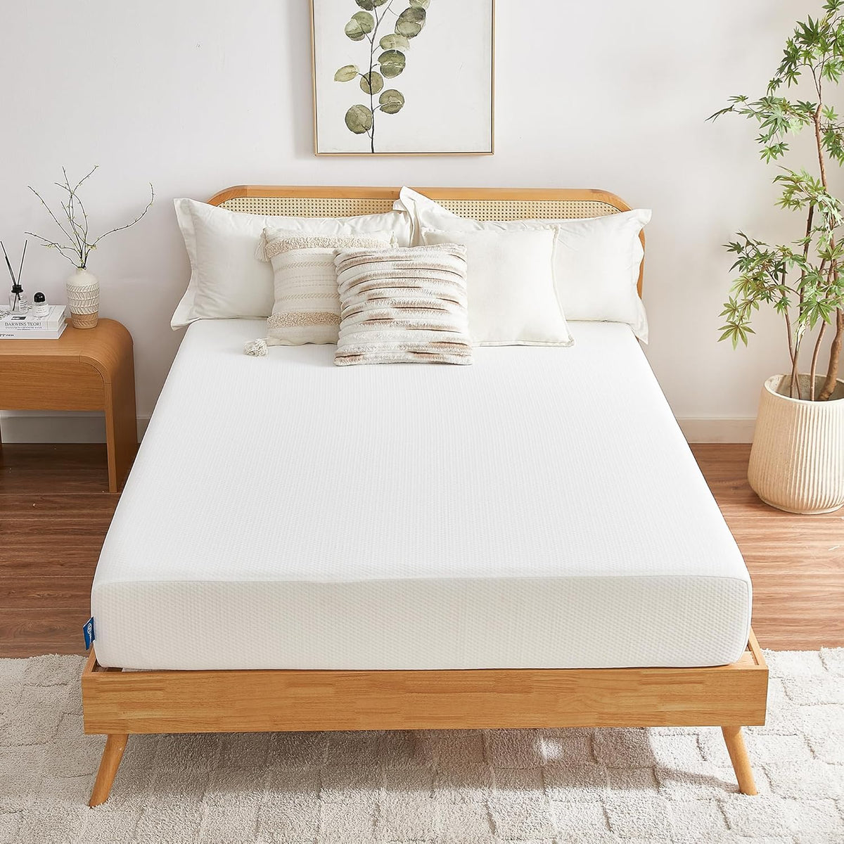 Full Mattress. 6 Inch Memory Foam Mattress in a Box. Fiberglass Free Full Size Mattresses for Pressure & Pain Relief. Soft and Comfortable