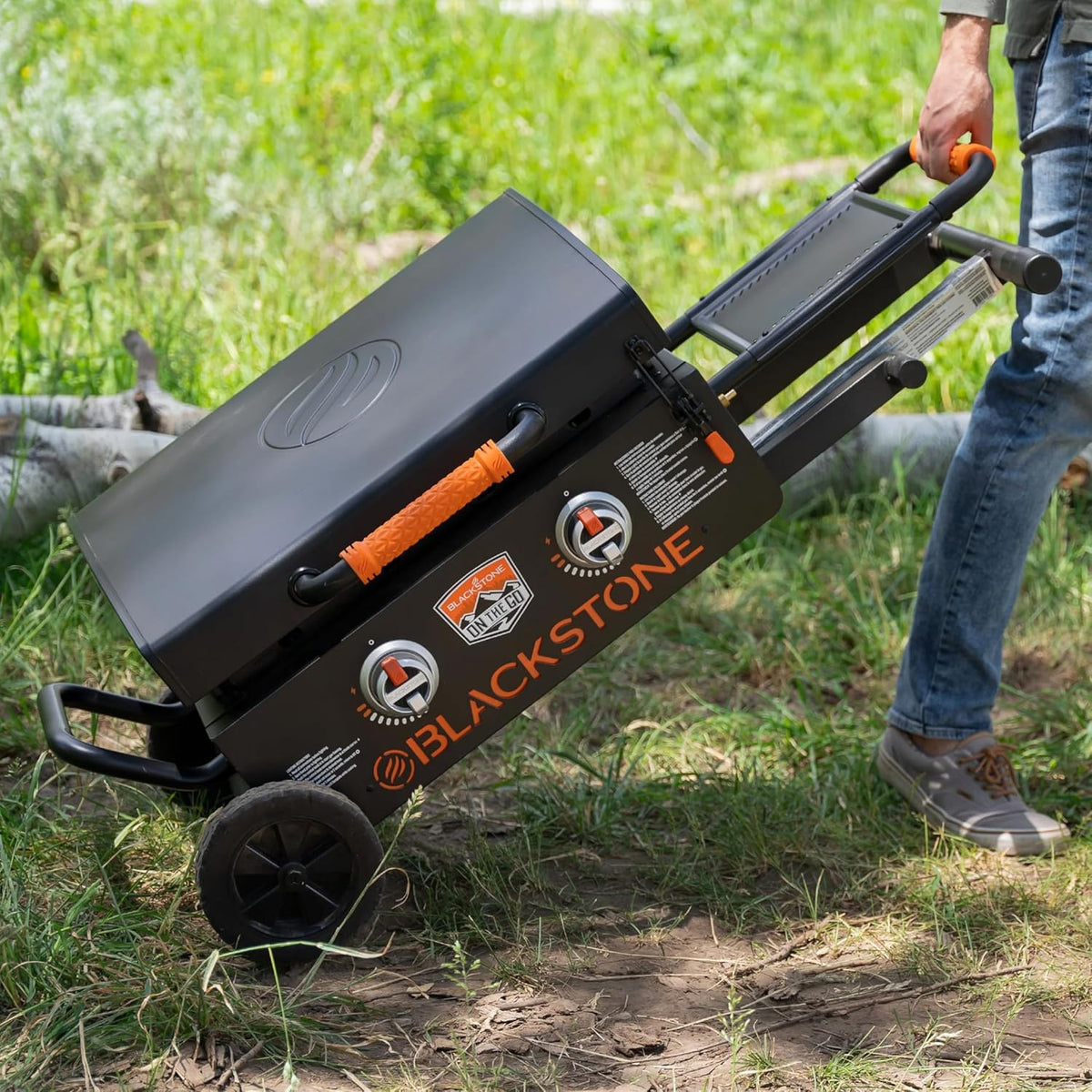 Blackstone 22 Inch Griddle - Portable Blackstone Omnivore Grill with Flexfold Legs. Includes Accessories. Seasoning. and Griddle Gloves