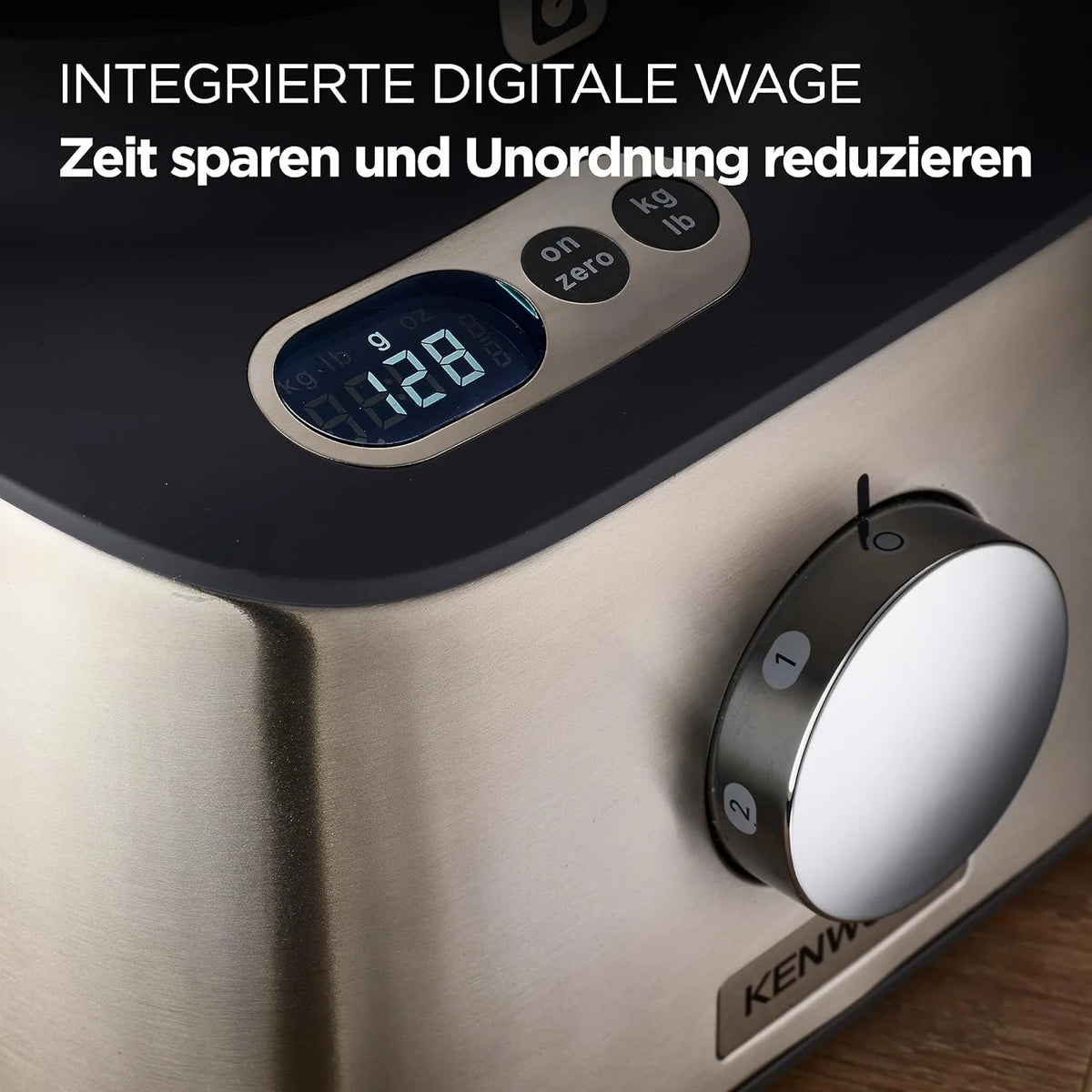 Multifunctional compact + food processor. with built-in scale. equipped with 11 accessories. designed small yet powerful.