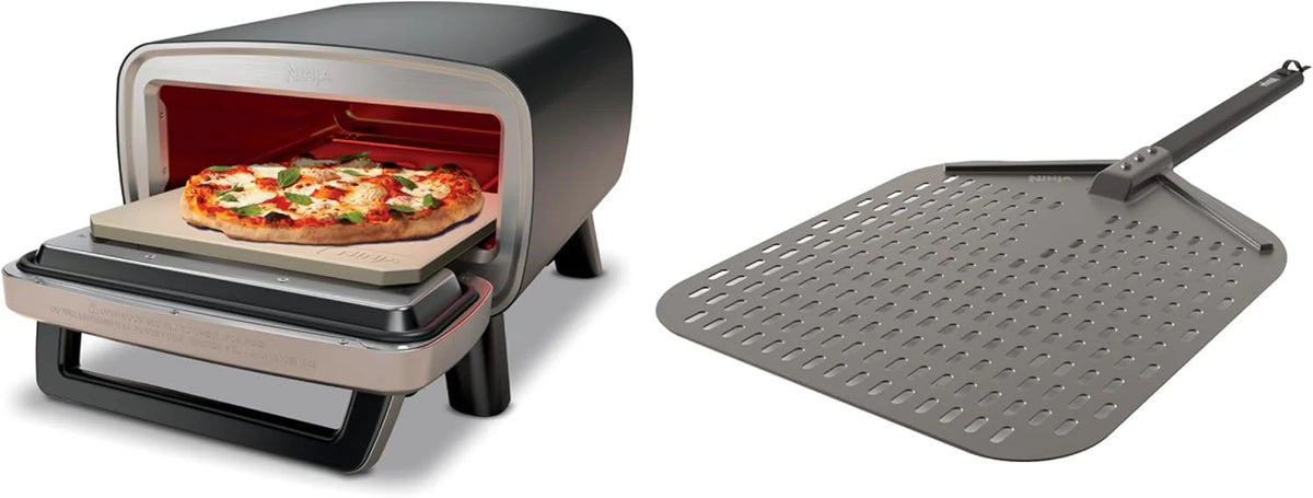 Artisan Outdoor Pizza Oven. 12 inches. can make pizza in 3 minutes. Neapolitan style. thin crust. New York Chicago style. custom model. maximum temperature 700 degrees Fahrenheit. electric heating. baking. grilling. and fermentation functions.