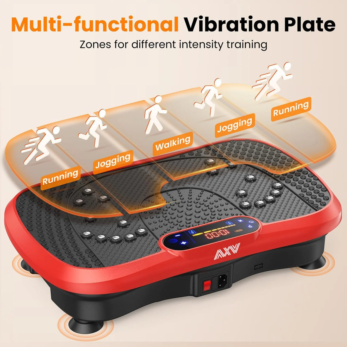 The fitness machine with a vibration platform features vibration. lymphatic drainage. and full-body stirring functions. It is equipped with a vibration training device and a stirring plate. and is suitable for use in gyms. It is helpful for weight lo