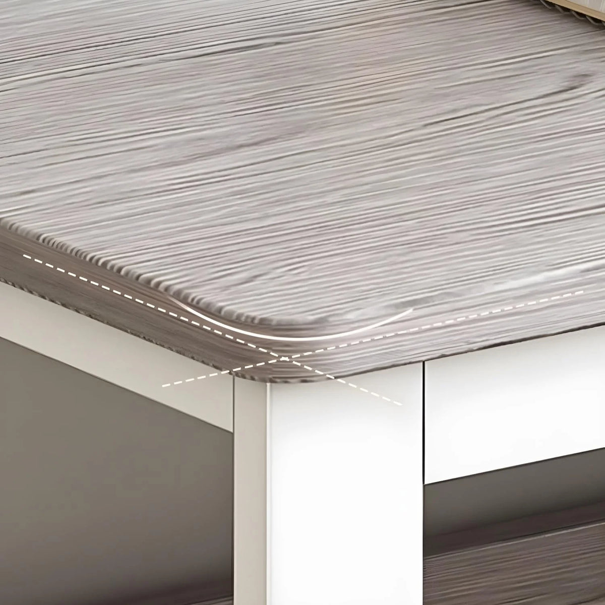This stylish and modern office desk features an integrated cable management system. a wooden desktop. and a rectangular shape. It comes with three drawers and is ideal for both office and home use. Available in brown. it measures 63 inches in length.