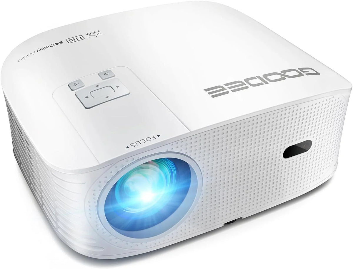 Intelligent 4K projector. equipped with 5G WIFI and Bluetooth functions. supports Dolby sound effect. outdoor projector. 400-inch zoom home theater projector. compatible with TV stick.