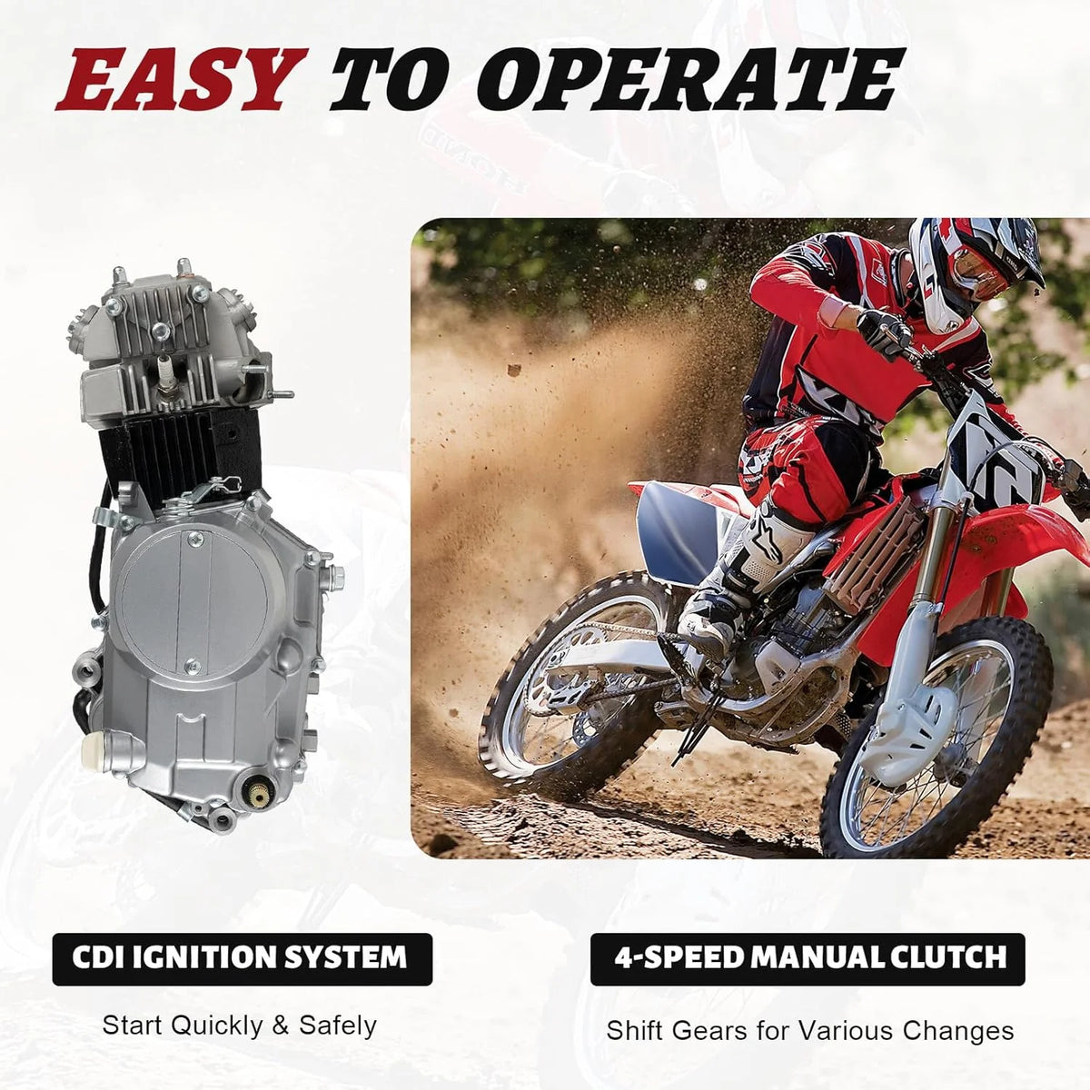 150CC 4 Stroke Engine Motor. Gy6 Single Cylinder Complete Engine Kit for 110cc-150cc Atvs and Go Karts and 11 Long Box Engine Size Scooters High-Flow Oil Pump CVT Carburetor Top Mount