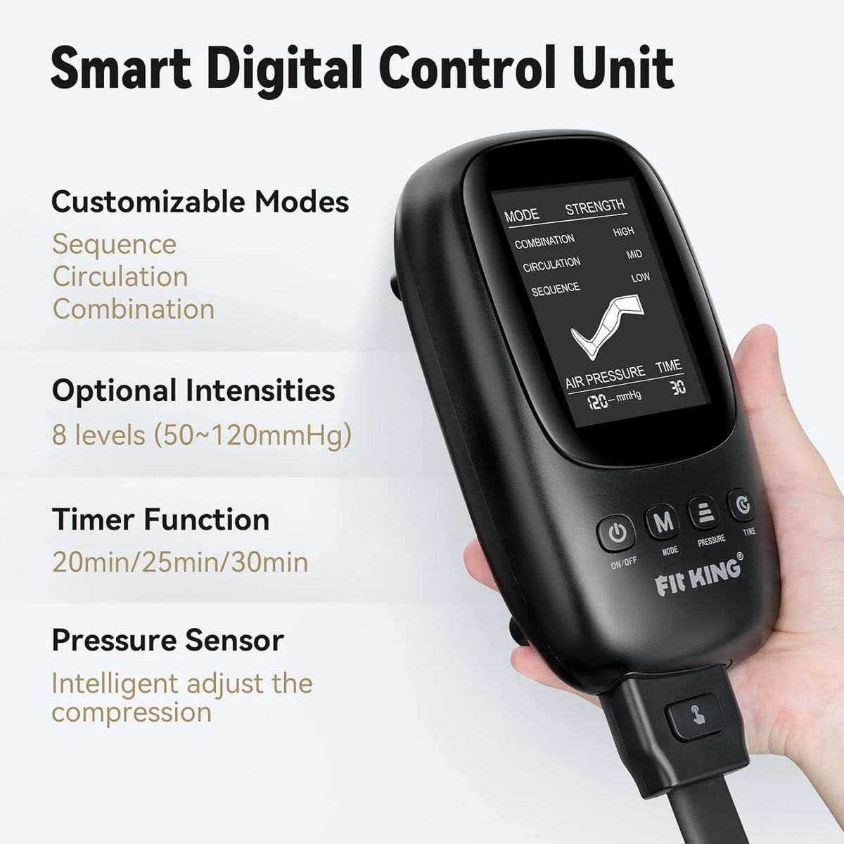 Aircraft-style pressure recovery system. dynamic pressure to promote blood circulation and achieve rapid recovery. continuous massage boots (medium size) designed for athletes