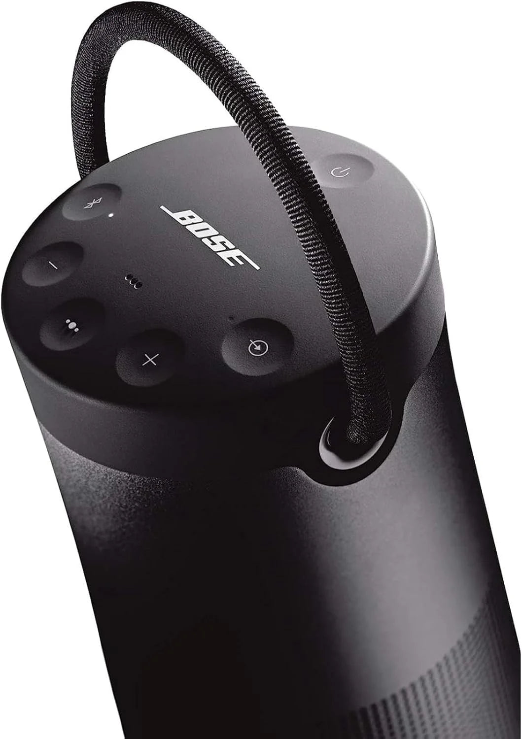 Bluetooth speaker. portable speaker with microphone. wireless and waterproof. 360-degree omnidirectional sound output. long-lasting battery and handle. silver appearance