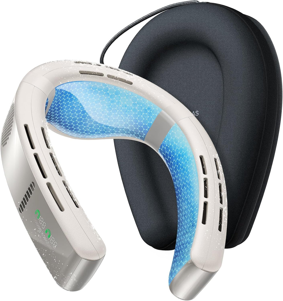 Cooling type network cooling fan. portable air conditioner. 720° immersive cooling. first dual-cooling fan. rechargeable