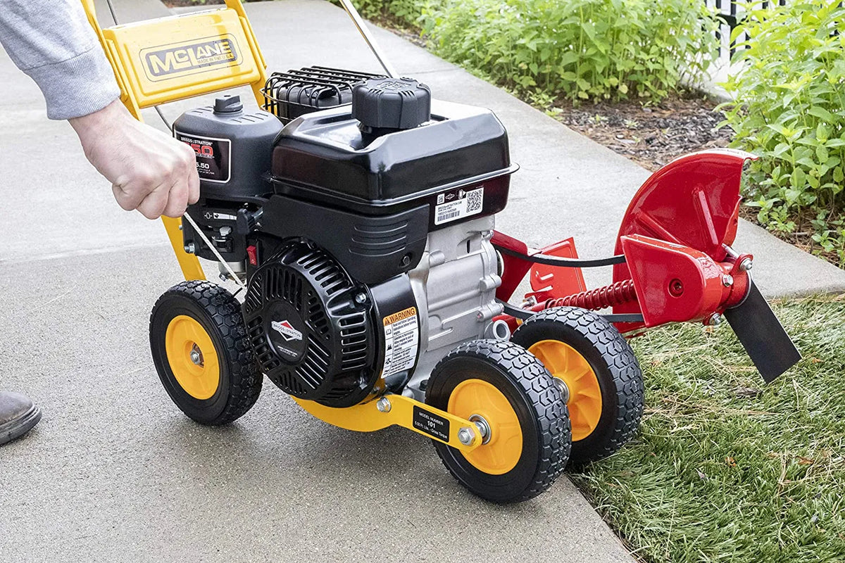 101-5.5GT-7Gas Powered Lawn Edger. 5.50 Gross Torque/3.5 HP B&S Engine 7′′ Wheels