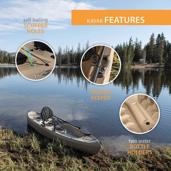 Lifetime 90806 Tamarack Angler 100 Fishing Kayak C 2 Pack (Paddles Included)