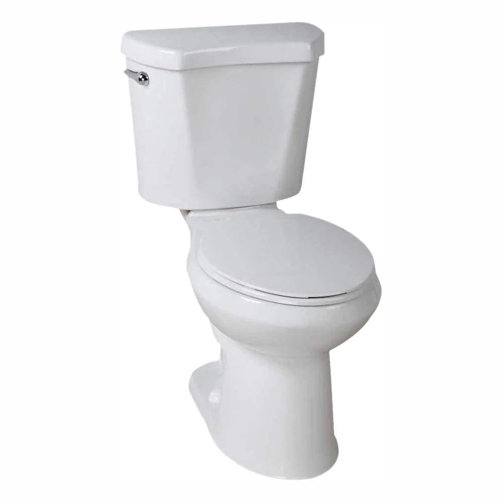 2-Piece 1.28 GPF High-Efficiency Single-Flush Elongated Toilet. White