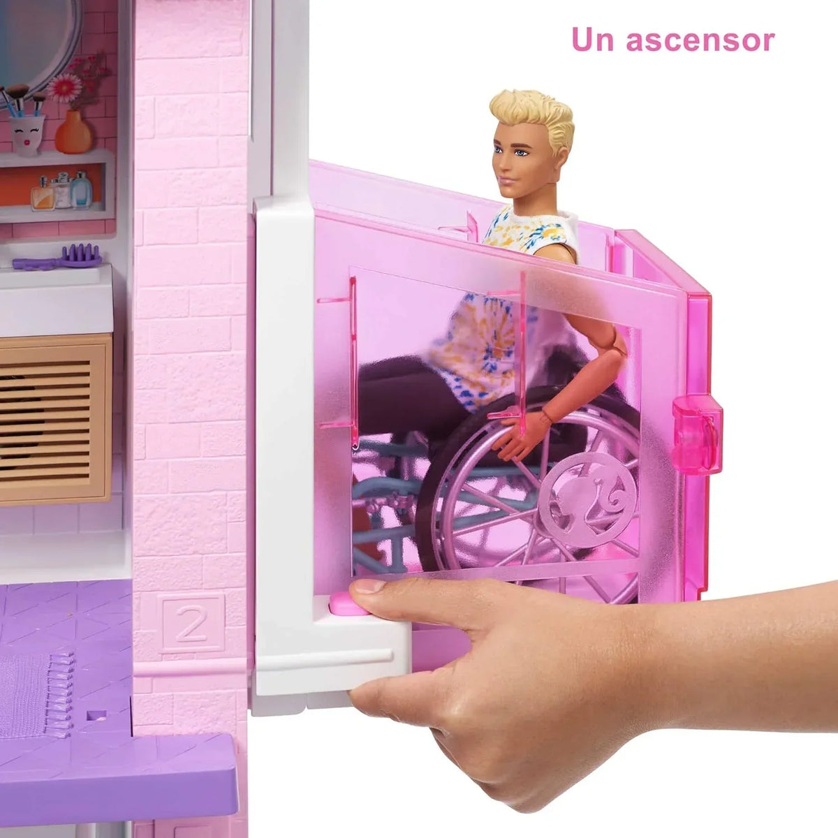 Barbie Casa de Muñecas Dreamhouse - con Piscina. Tobogán y Ascensor - Luces y Sonido - 75+ Piezas - 104 x 109 cm - Regalo para Niños de 3-7 Años.