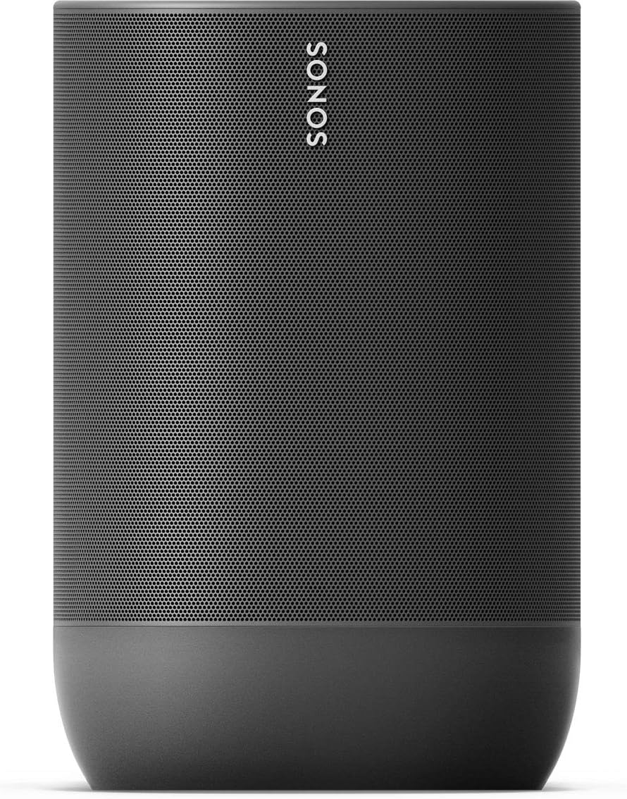 Sonos Move Smart Speaker (Wasserfester WLAN und Bluetooth Lautsprecher mit Alexa Sprachsteuerung. Google Assistant und AirPlay 2 – Kabellose Outdoor