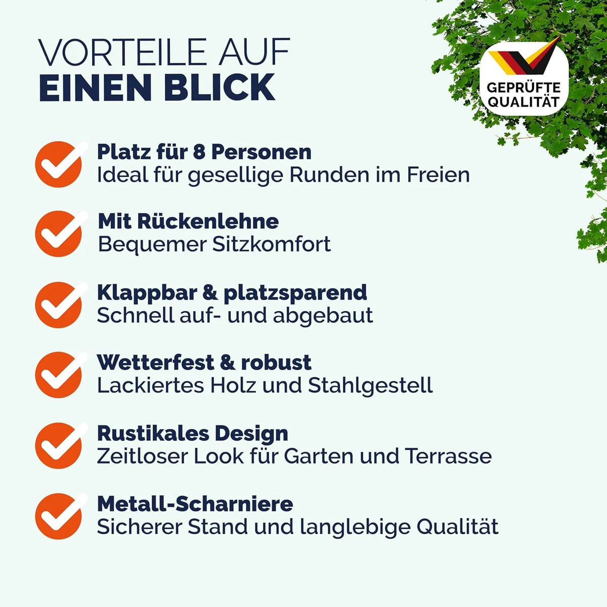 Casaria Bierzeltgarnitur mit Lehne 170 cm Klappbar Stabil 2X Bierbank 1x Breiter Tisch Holz Biertischgarnitur Festzeltgarnitur Biergartengarnitur