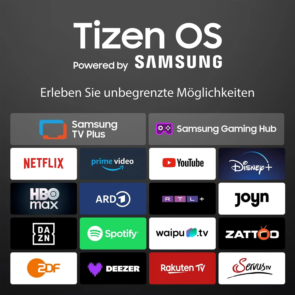 DYON ULTIMAX 40F-TI - 40 Zoll (100 cm) Full-HD Smart TV mit Tizen OS. Triple Tuner (DVB-C/-S2/-T2). Smart & Gaming Hub. Prime Video. Netflix. Disney+