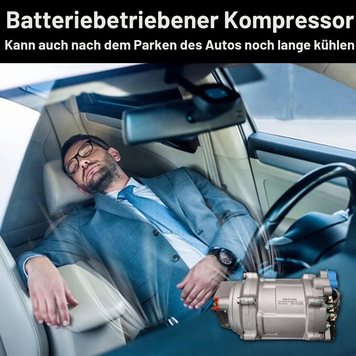 Elektrische Klimaanlage 12 V Unter-Armaturenbrett-Klimatisierungs-Kit 12 Volt Universal-Auto-Klimaanlage Geeignet für Van. Auto. Wohnmobil. LKW. Boot.