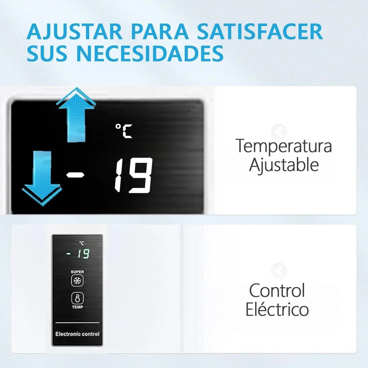 MIDEA Arcon Congelador Pequeño Horizontal de 99L. Motor Inverter. Control Electrónico de Temperatura. Tecnologia D-TYPE Tube. Cestas con Asa. Easy
