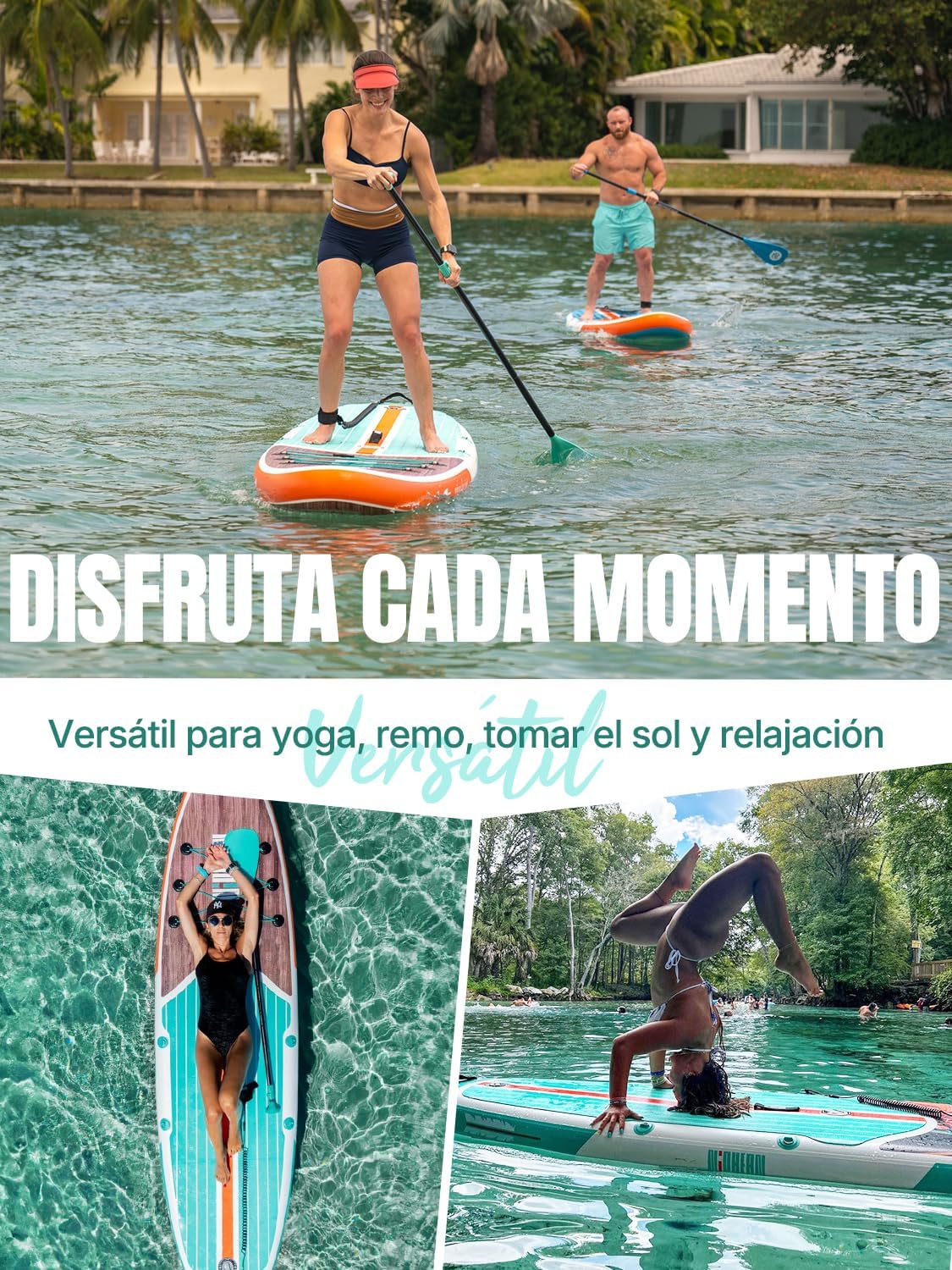 Niphean Tabla Paddle Surf Hinchable para Adultos con Todos los Accesorios. 320cm Paddle Surf Hinchable para Todos los Niveles. Sup Capacidad 200kg
