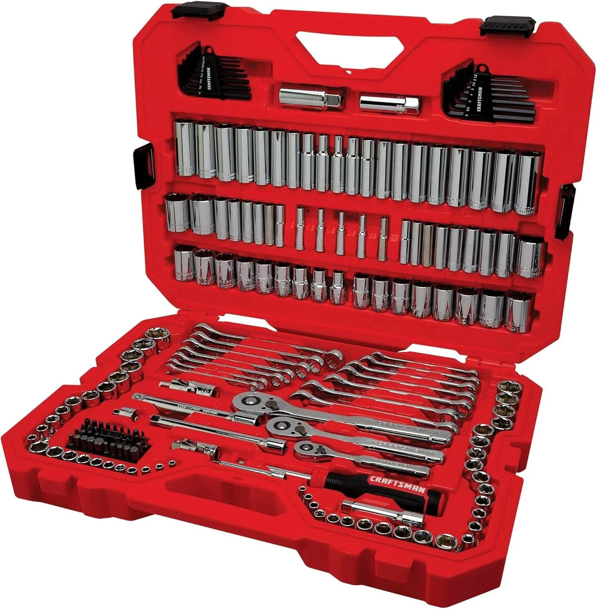 189-Piece Mechanics Tool Set. 1/4-Inch and 3/8-Inch Drive