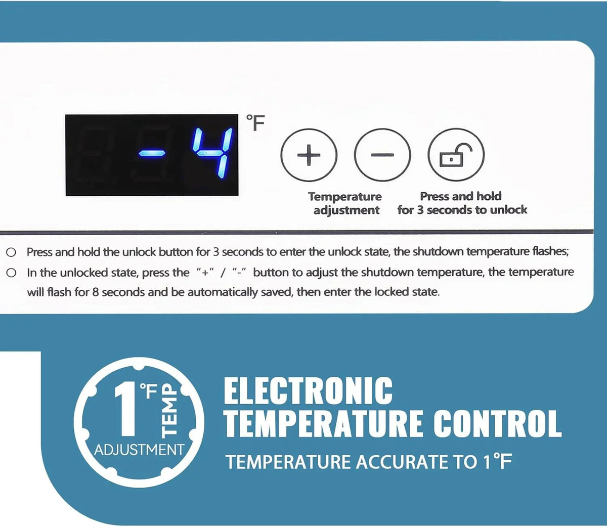 5.0 Cu. Ft. Chest Freezer with 2 Removable Stainless Steel Baskets. Electronic Control. 41°F to -15°F. Black