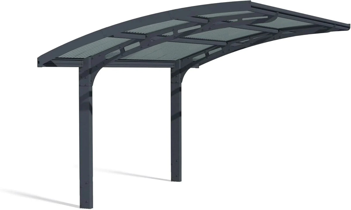 Canopia by Palram Carport Arizona 5000 en policarbonato. Aluminio Robusto e Inoxidable Que Protege el Coche de la luz Solar