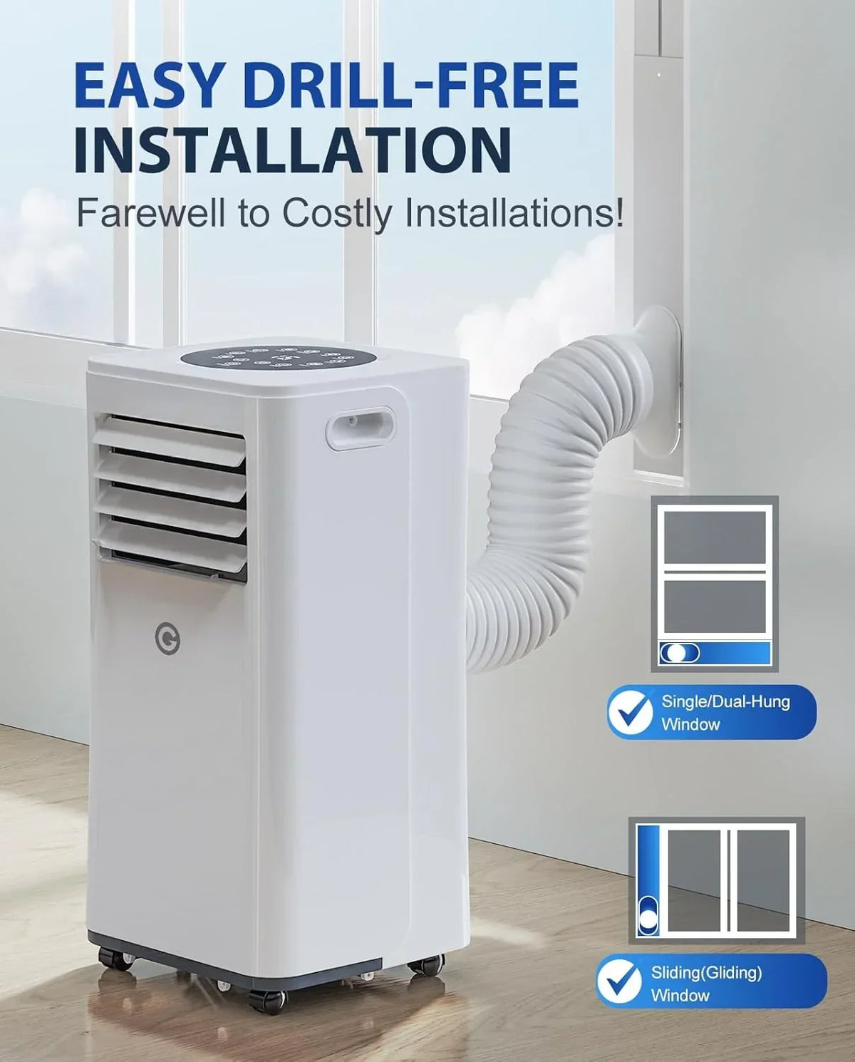 Aire Acondicionado Portátil 9000 BTU. 4 en 1