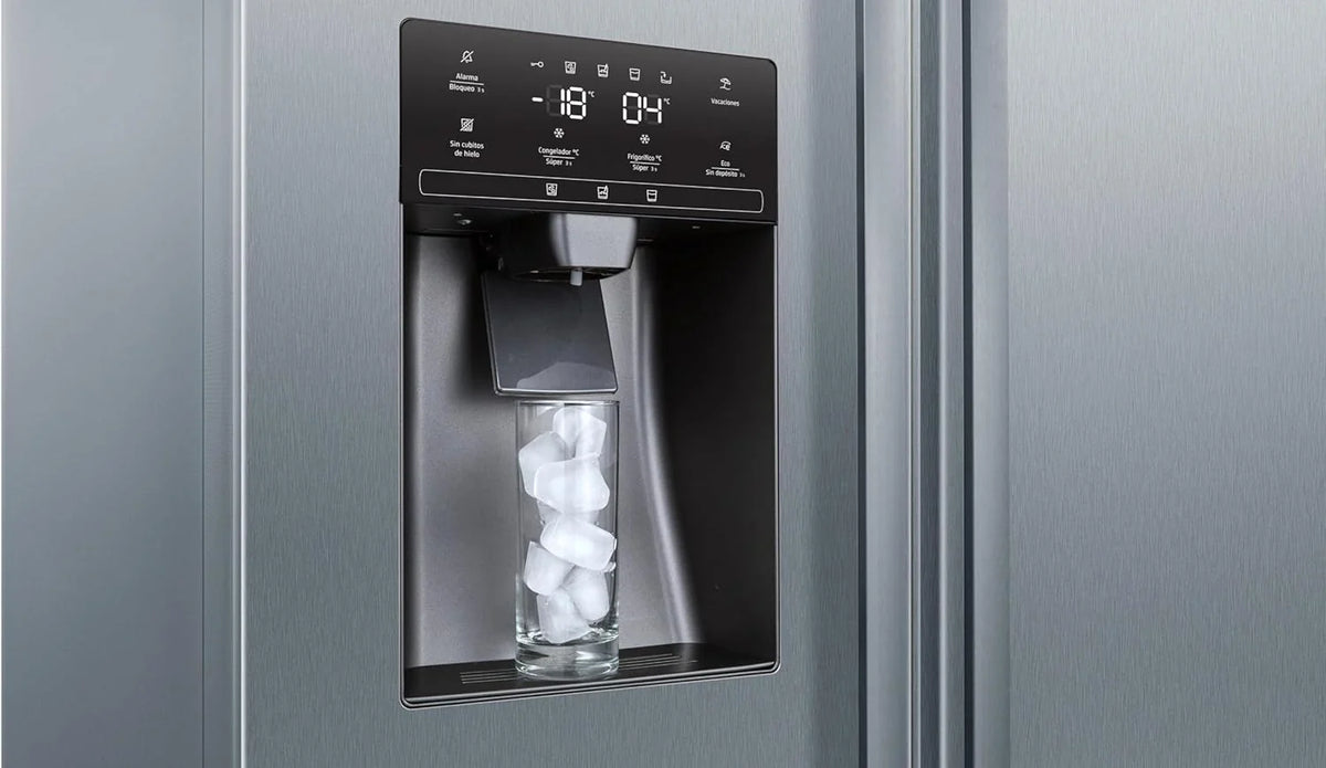 Balay - Frigorífico Americano XXL. NoFrost. Dispensador de Agua y Hielo. Cajones Fresh. Acero Inoxidable. 3FAE494XE