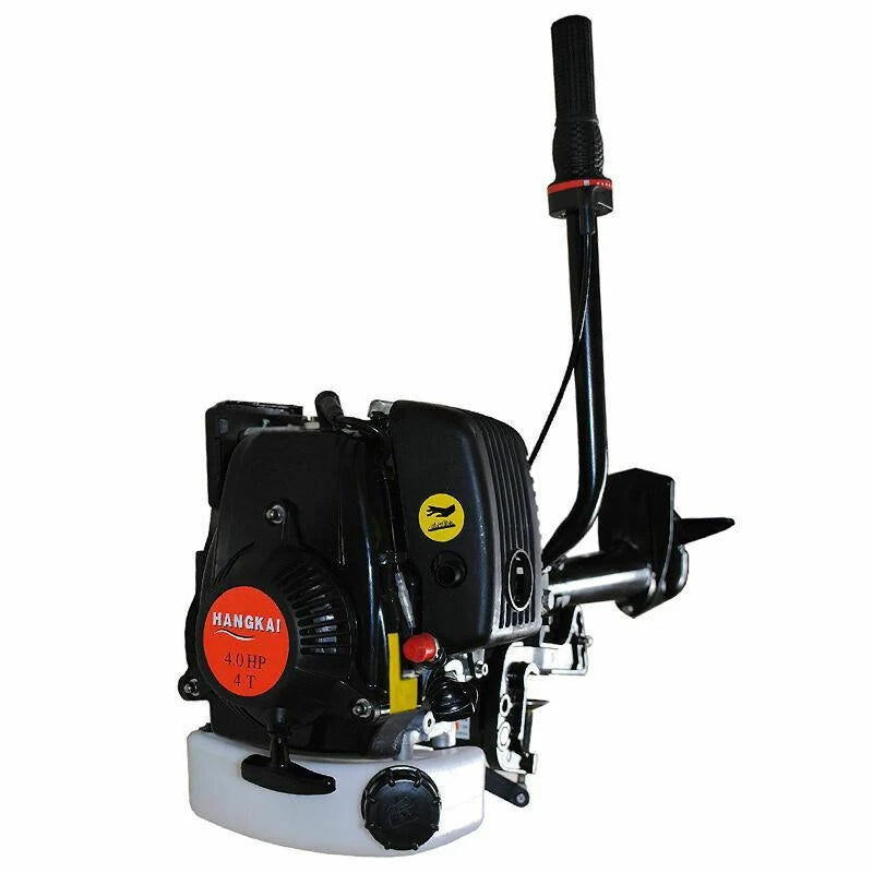4 HP 4-Stroke Outboard Boat Motor. Powerful Gasoline Marine Engine