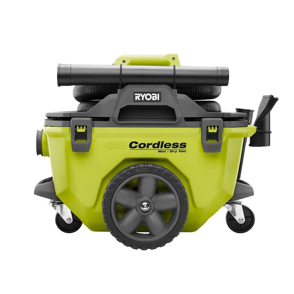 18V Cordless 6-Gallon Wet/Dry Vacuum Kit with 4.0Ah Battery. Charger and Accessories