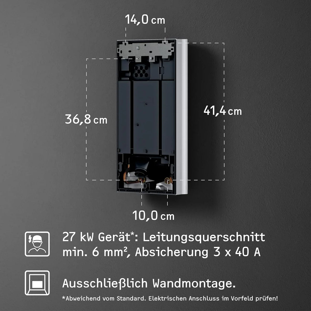 STIEBEL ELTRON Neueste Generation Elektronischer Durchlauferhitzer DHB 27 ST Trend. besonders energiesparend dank 3i-Technologie. gradgenaue