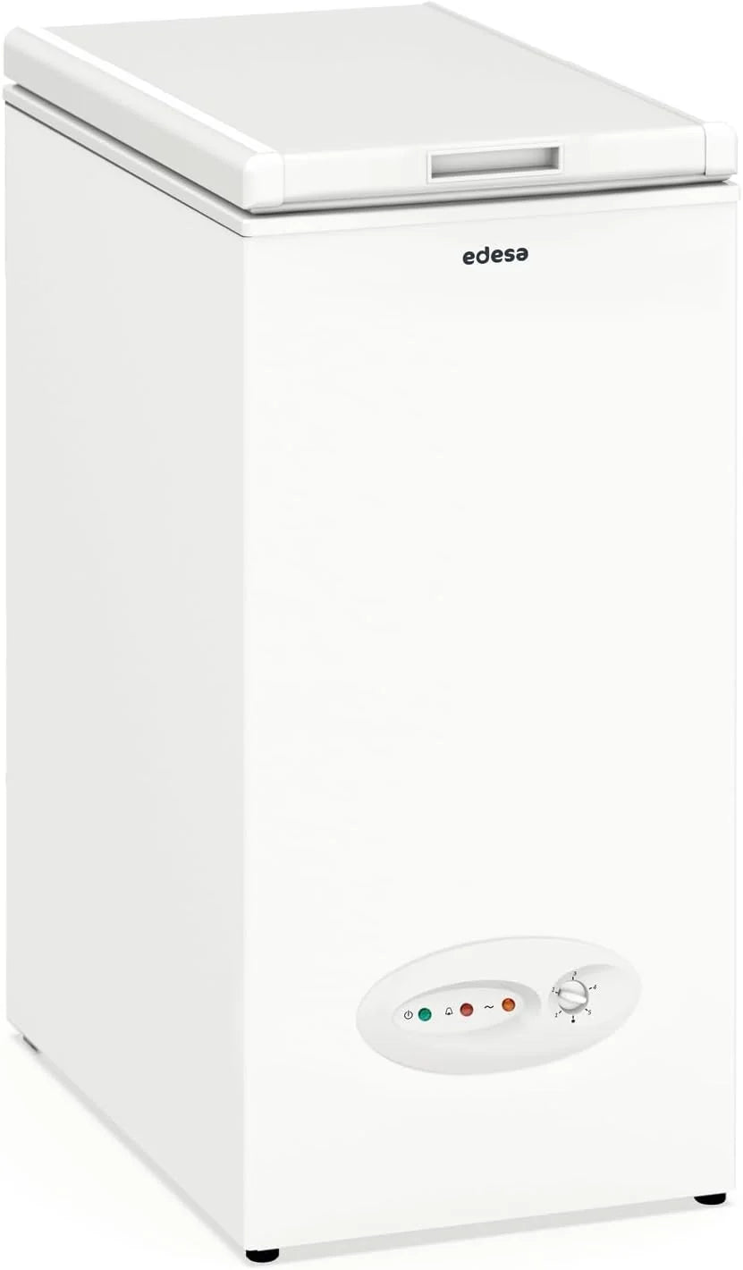 Edesa Congelador Horizontal EZH-0611. Altura 0.84 m. Termostato Ajustable. Fácil Limpieza. Alarma Integrada. Bajo Nivel Sonoro. Gran Capacidad 59 l.