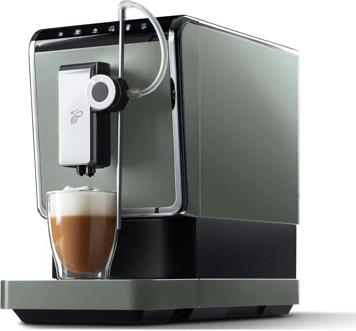 Tchibo Kaffeevollautomat Esperto Pro mit One Touch Funktion für Caffè Crema. Espresso und Milchspezialitäten. Anthrazit