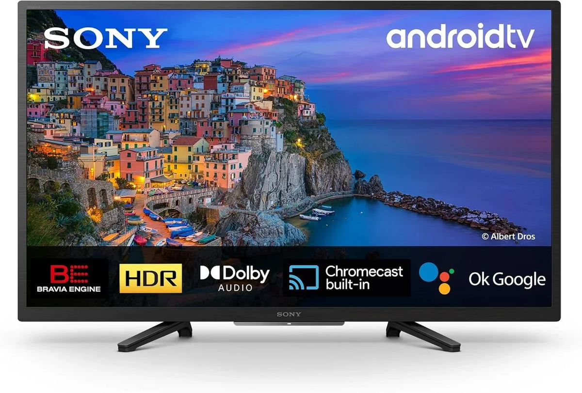 BRAVIA KD32W804 - Smart TV 32 Pulgadas HD Ready (Alto Rango Dinámico HDR. Android TV) Negro. Modelo 2022