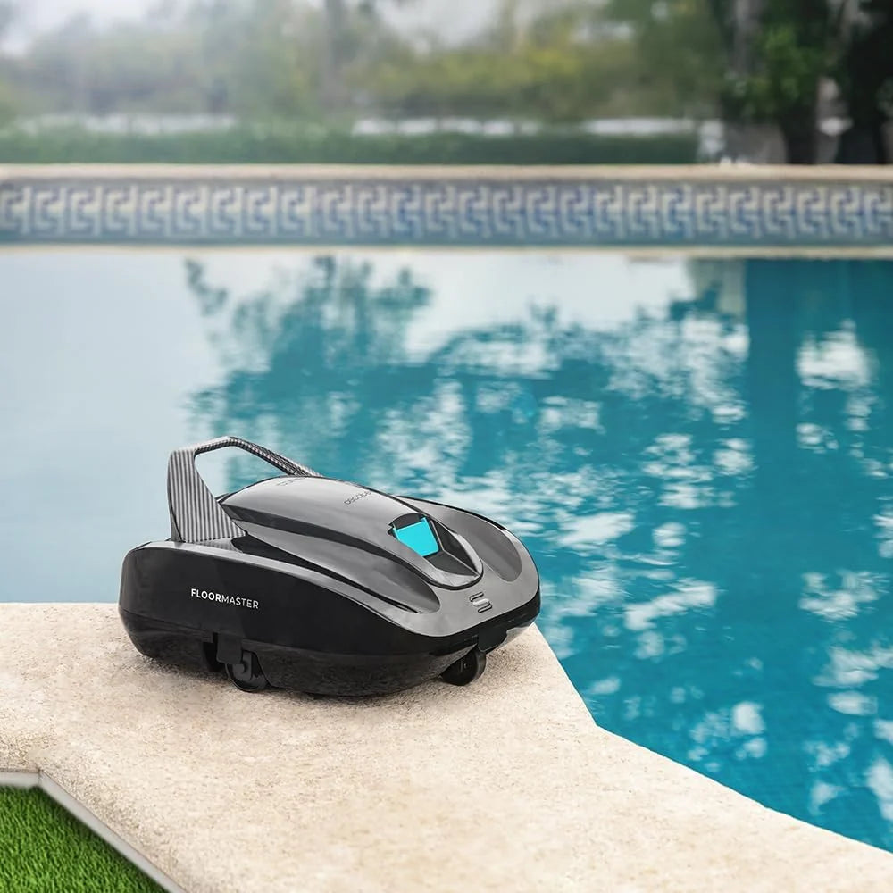Cecotec Robot Limpiafondos Piscina sin Cable Conga Pooldroid 2000 FloorMaster. Autonomía 100mins. Piscina sin Pendientes. hasta 80m2. Profundidad