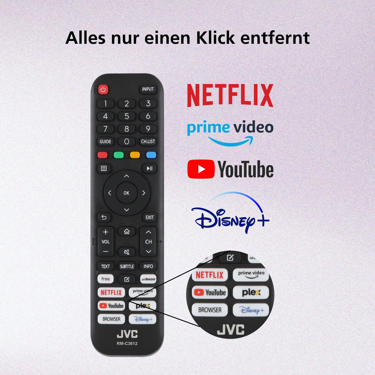 JVC Fernseher 40 Zoll Smart TV VIDAA Full HD HDR Fernseher mit 100 cm Bildschirmdiagonale und integriertem Triple-Tuner. LED TV LT-40VDF2555 (2026)