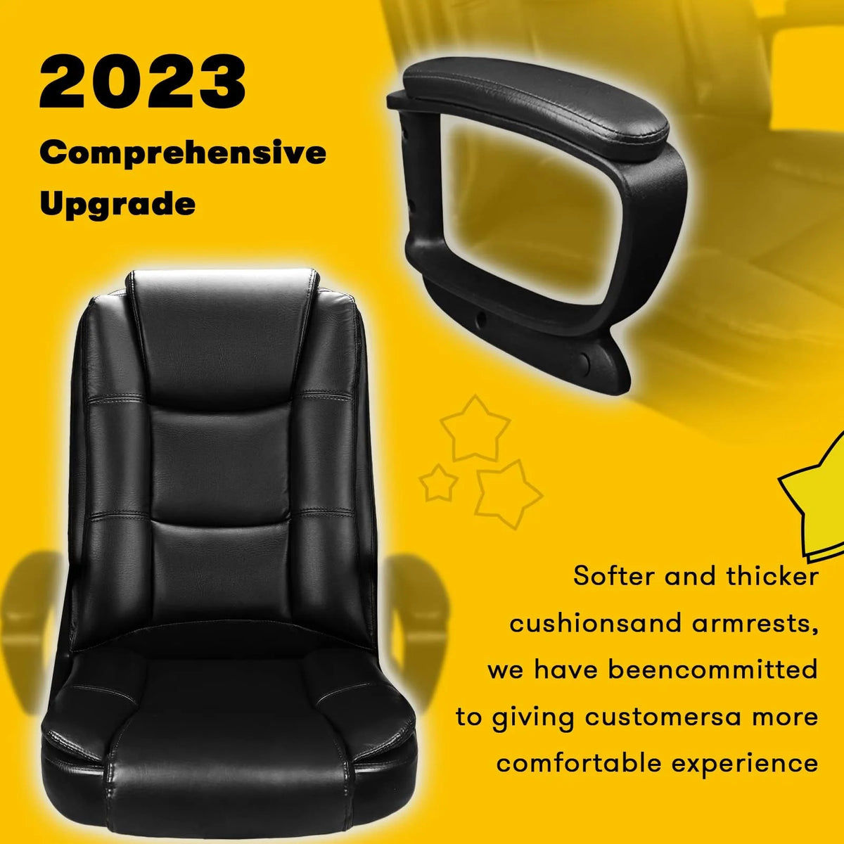 400 LBS Big and Tall Office Chair. Heavy Duty Ergonomic Computer Desk Chair for Home Office and Workspace