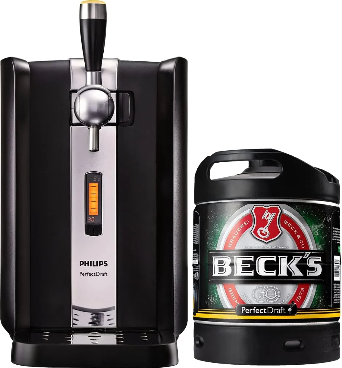 Perfect Draft Zapfanlage HD 3720/26 + 6L Fass | Fassbier. inkl 5 EUR MEHRWEG Pfand (Becks Pils)