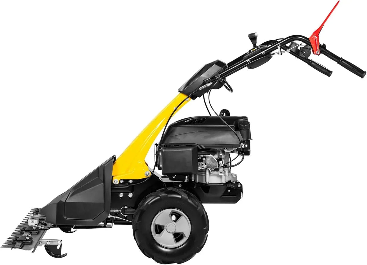 TEXAS Profi Benzin Balkenmäher CB8750 196ccm Wiesenmäher Hochgrasmäher Rasenmäher mit Antrieb Radantrieb | 5.7PS | 4200Watt | Schnittbreite 870mm | 4-
