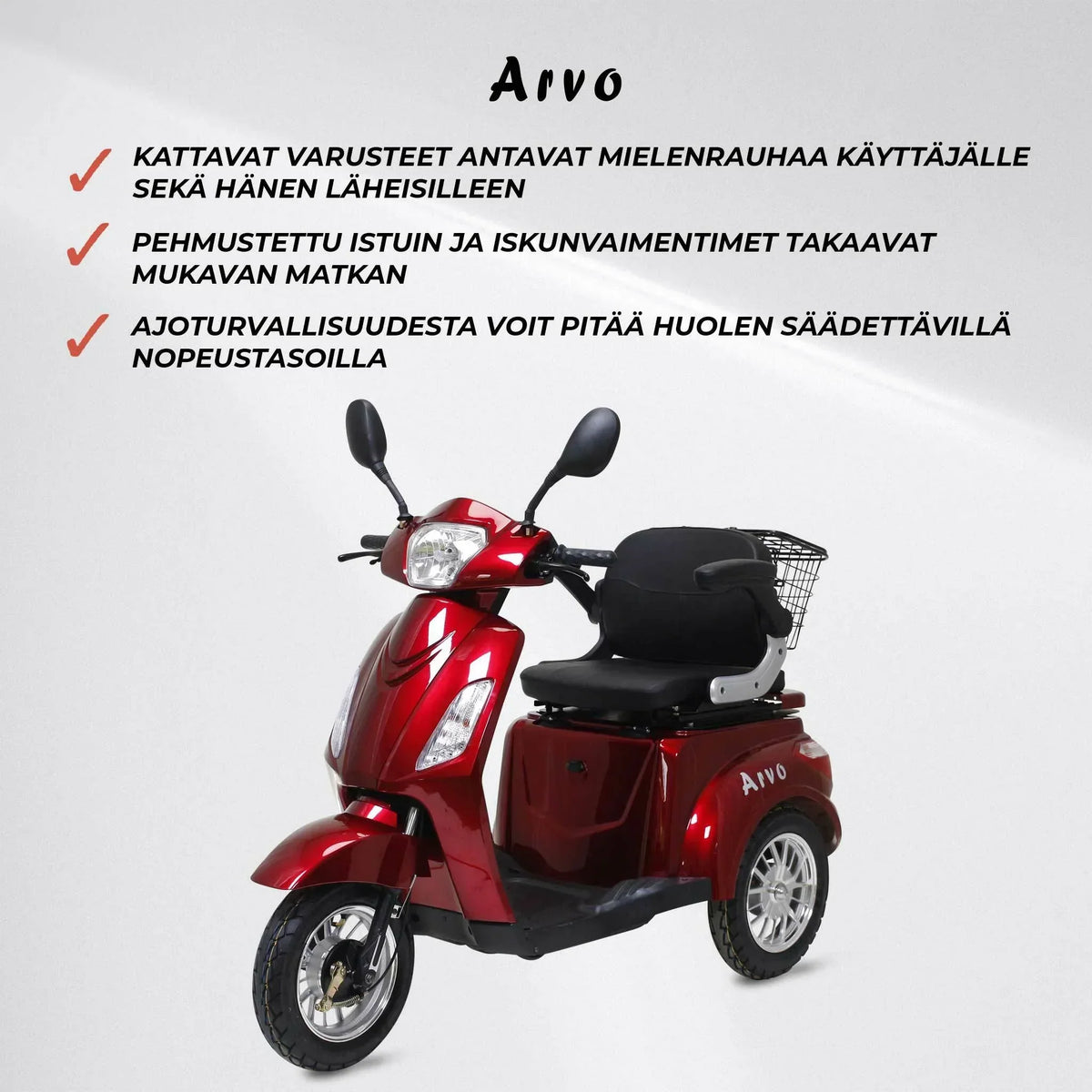 Arvo Seniorenmobil P300 Rot