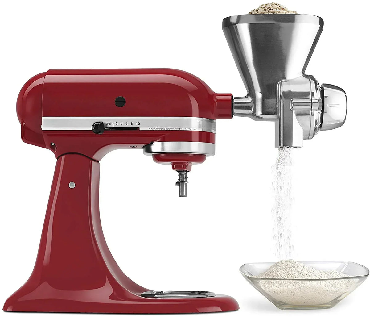 All Metal Grain Mill Attachment. Size: 1