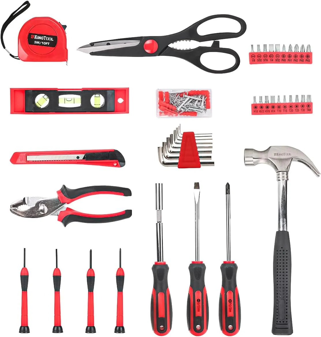 Home Tool Set Kit - 286 PCS Home Auto Repair Tool Kit with Rolling Tool Box. Mechanic Tool Sets with 21V Max Cordless Power drill. Perfect for Homeowner. Diyer. Handyman