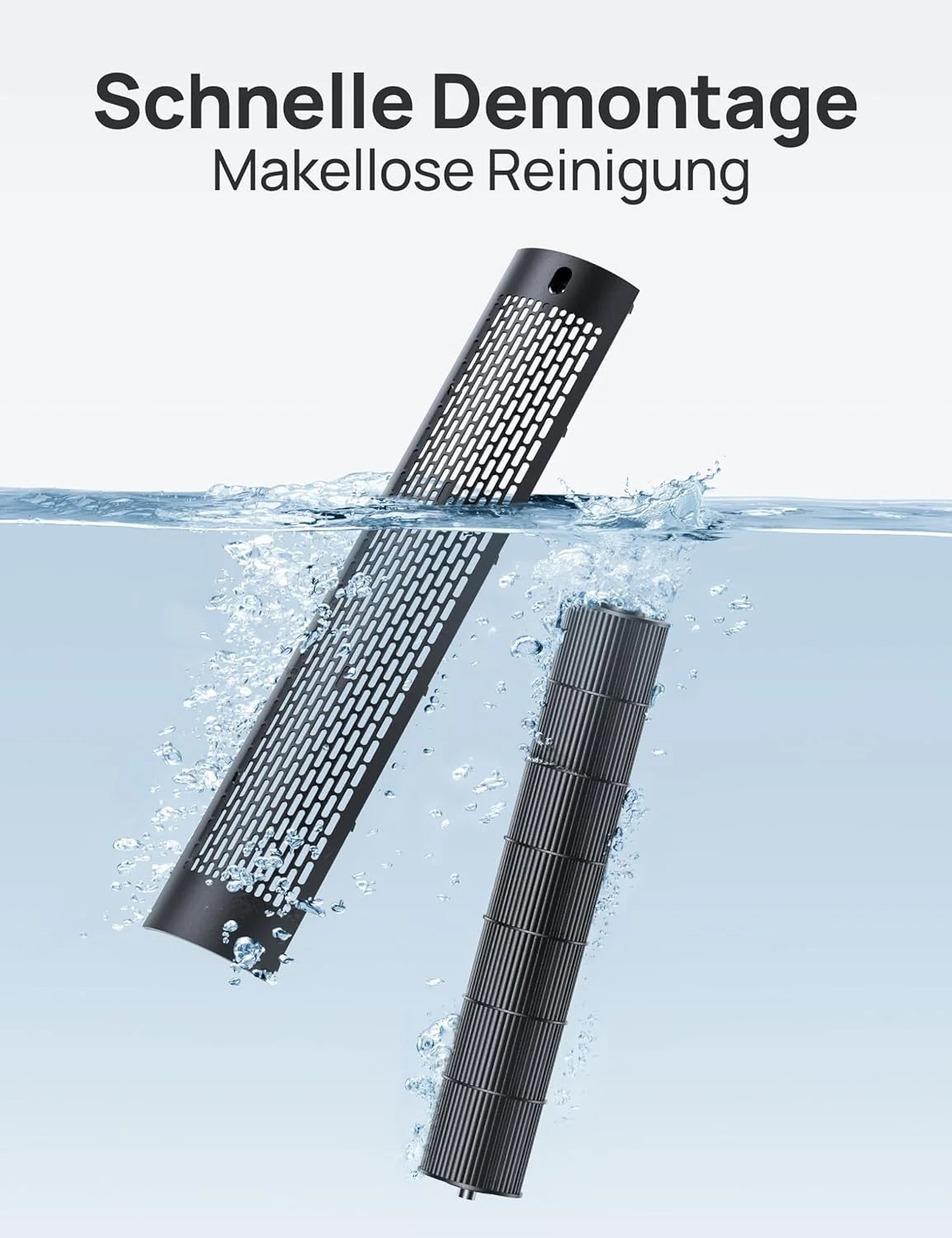DREO 25 dB Leiser Smart Turmventilator. 106cm Höhe 4 Modi 9-Geschwindigkeit Max 7.9m/s 12H Timer 90° Oszillierender Ventilator mit Fernbedienung