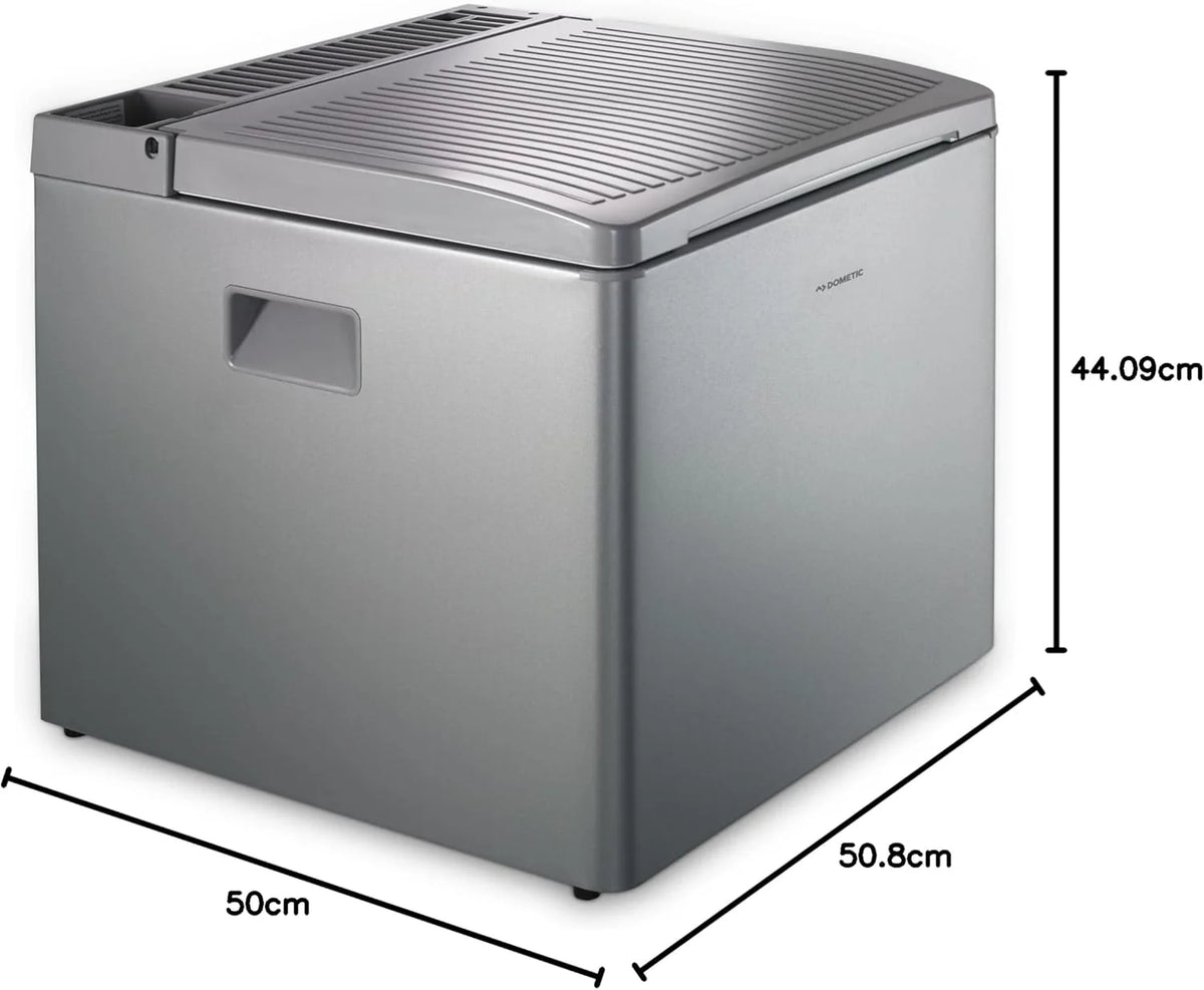 Dometic CombiCool RC 1200 EGP - silent. electrical absorber cooler with gas connection 50 mbar. 40 liters. 12 V and 230 V for car. truck and socket