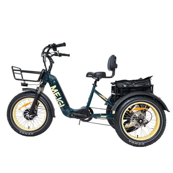 48V 14Ah 750W Foldable Fat Tire Electric Trike. 330-Lb. Capacity