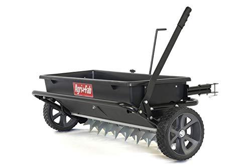 45-0543 100 lb. Tow Spiker/Seeder/Spreader. Black & 40-Inch Tine Tow Dethatcher 45-0294.Black