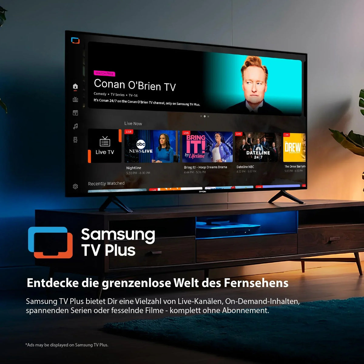 DYON ULTIMAX 40F-TI - 40 Zoll (100 cm) Full-HD Smart TV mit Tizen OS. Triple Tuner (DVB-C/-S2/-T2). Smart & Gaming Hub. Prime Video. Netflix. Disney+