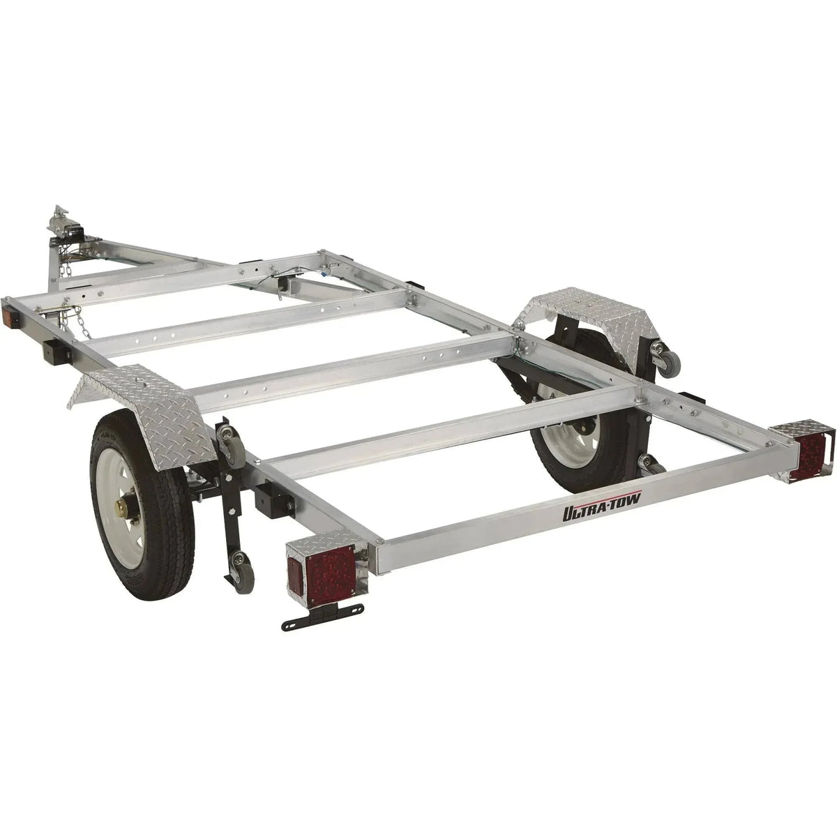 4-Ft. x 8-Ft. Folding Aluminum Utility Trailer. 1.170-Lb. Load Capacity
