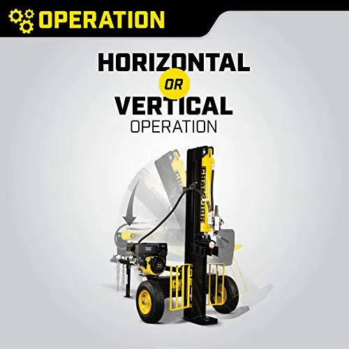 Champion Power Equipment-100251 25-Ton Horizontal/Vertical Full Beam Gas Log Splitter with Auto Return