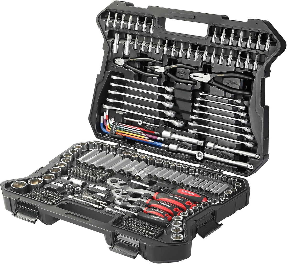314-Piece Mechanics Tool Set and Socket Set. Professional Metric Set